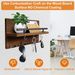 Wall-mounted wooden key rack entrance living room porch decoration rack double key hook sundries storage rack_maomaolike.com