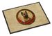 Cairn Terrier Christmas Flowers Doormat Front Door Mat Indoor Outdoor Rugs For Entryway, Non Slip Washable Low Pile, 24H X 36W_maomaolike.com