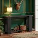 Farmhouse Console Table, 63" Narrow Entryway Table With Thickened Tabletop_maomaolike.com