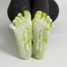 New Product Launch Tie Dye Gradient Trend Calf Yoga Socks Anti Slip Pilates Aerobics Running Fitness Socks_maomaolike.com