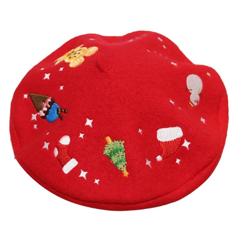 Hot Sale Classy Xmas Cartoon Embroidered Painter Hat Wild for Street_maomaolike.com