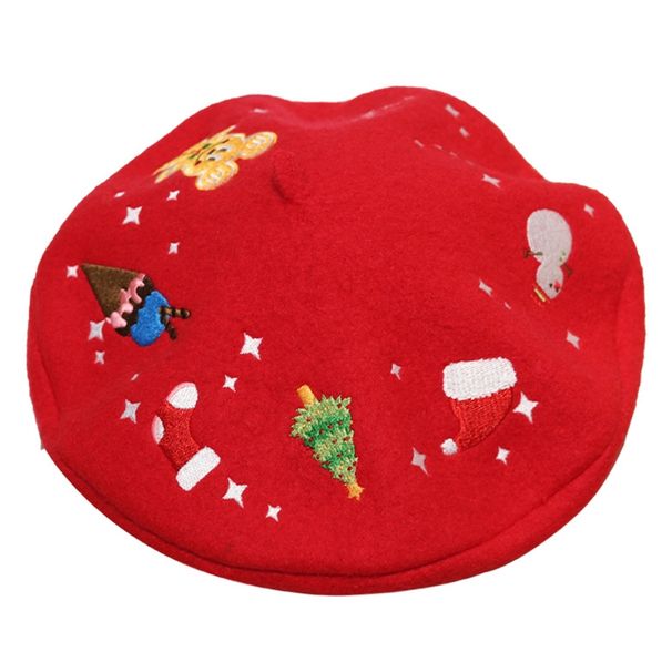 Hot Sale Classy Xmas Cartoon Embroidered Painter Hat Wild for Street_maomaolike.com