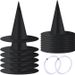 Unisex Halloween hat black wizard hat makeup costume props magic witch hat_maomaolike.com