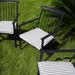 Set Of 4 Outdoor Patio Chairs, Integrated Stackable Wrought Iron Furniture Dining Chairs With Arms And Cushions, Indoor Outdoor Chairs For Porch, Yard, Lawn, Garden - Black_maomaolike.com
