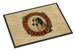 Borzoi Christmas Flowers Doormat Front Door Mat Indoor Outdoor Rugs For Entryway, Non Slip Washable Low Pile, 24H X 36W_maomaolike.com