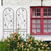 2 Pack Metal Garden Trellis 86.7" X 19.7" Rustproof Trellis For Climbing Plants Outdoor Flower Support Butterfly Deco Black_maomaolike.com