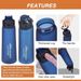 900ml Creative Crooked Neck Fruit Flavoured BPA Free Water Outdoor Sports Scent Gradient Bottle With 5 Random Flavors_maomaolike.com