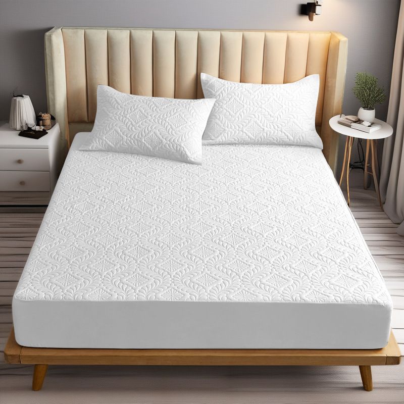 Ultrasonic Embossing Fitted Sheet Mattress Protector_maomaolike.com