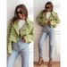 Women's Clothing New 2024 Fashion Suit Collar Plaid Printed Wool Coat_maomaolike.com