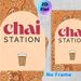 Chai Station Themed Painting Poster, Warm-toned Paisley Patterned Poster, Exotic Tea-inspired Decor Ideal For Cafes, Kitchens And Dining Areas_maomaolike.com