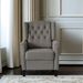 Redde Boo New Design Classic Dark Gray Waterproof Fabric Living Room Pull Button Sofa, High Back Manual Recliner Chair Cinema Home Theatre Cozy Recliner Sofa_maomaolike.com