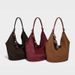 Elegant 2026 Fall/Winter New Frosted Tote Soft Leather Shoulder Fashionable Underarm Bag, Versatile Commuting Bag_maomaolike.com