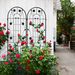 2 Pack Metal Garden Trellis 71" X 19.7" Rustproof Trellis For Climbing Plants Outdoor Flower Support_maomaolike.com
