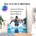 Swimming Motivational Quote Painting Poster, Vibrant Comic-style Dynamic Swimmer Splashing In Pool Poster, Inspirational Quote To Boost Motivation For_maomaolike.com