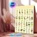 Arabic Alphabet Painting Poster, Cute Cartoon Animal & Arabic Letter Graphic Poster, Aids Arabic Language Learning, Ideal For Study Rooms And Language_maomaolike.com