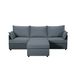 93.7' Sectional Sofa With Ottoman_maomaolike.com