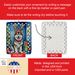 Alaskan Malamute Christmas Reindeer Porcelain Ornament Christmas Tree Hanging Decorations For Home Christmas Holiday, Rectangle, Gift, Multicolor_maomaolike.com