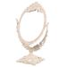 Bedroom Princess Vanity Table‑style Rotating European‑style Vintage Double‑sided Makeup Mirror, Dormitory Dressing Table Mirror_maomaolike.com