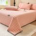 Thickened Milk Velvet Quilted Sheet Coral Fleece Bed Cover Single Piece Flannel Mat Winter Warm Non-Slip Three-Piece Set_maomaolike.com