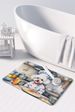 Bichon Frise The Chef Memory Foam Kitchen Mat Machine Washable Anti-Fatigue Mat Cushion Comfort Bath Mat Or Kitchen Rug_maomaolike.com
