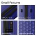 3-Piece Luggage Set Travel Lightweight Suitcases With Rolling Wheels, TSA Lock & Moulded Corner, Carry On Luggages For Business, Trip, (20"/24"/28"), Navy Blue_maomaolike.com