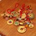Gold-Plated Zakira Pendant Wealth Gathering No Taboo Peace Joy Fortune Amulet Bag Accessories Car Keychain_maomaolike.com
