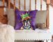 Boxer King Of Mardi Gras Throw Pillow Machine Washable, Indoor Outdoor Decorative Pillow For Couch, Bed Or Patio, 14Hx14W_maomaolike.com