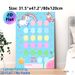 Unicorn Themed Reward Chart Painting Poster, Cute Pastel Cartoon Unicorn & Rainbow Scene Poster, Practical Progress Tracker To Reward Accomplishments_maomaolike.com