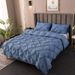 Flower Solid Color Quilt Cover Three Piece Set Full Size For UK/USA/Europe Bedding_maomaolike.com