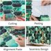 30*30cm*10 Pieces 3D Emerald Hexagon Tile Crystal Stickers – Self-Adhesive Waterproof Wall Covering For Shower & Kitchen_maomaolike.com