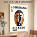 Picasso Abstract Cubist Face Painting Poster, Bold Color-blocked Art Exhibition Poster, Stylish Modern Art Decor Ideal For Living Room, Studio Wall_maomaolike.com