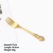 2/4/6/12Pcs Dessert Forks Gold Fruit Stainless Steel Sliver Tableware Cake Snack Salad Fork Mirror Western Black Cutlery_maomaolike.com