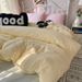 Wholesale INS Korean Style Macaron Plaid Mixed Pure Four-Piece Washed Cotton Solid Color 4-Piece Set_maomaolike.com