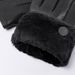 Leather gloves for men autumn and winter warm and thick velvet driving and riding simple business handsome tide_maomaolike.com