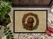 Irish Water Spaniel Christmas Flowers Doormat Front Door Mat Indoor Outdoor Rugs For Entryway, Non Slip Washable Low Pile, 24H X 36W_maomaolike.com