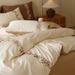 Wholesale Korean Pure Pastoral Style Naked Sleep All-Cotton Embroidered 100-Count Long-Staple Cotton Four-Piece Set_maomaolike.com