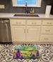 New Jersey Violet In Watercolor Memory Foam Kitchen Mat Machine Washable Anti-Fatigue Mat Cushion Comfort Bath Mat Or Kitchen Rug_maomaolike.com
