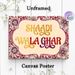 Indian Wedding Themed Painting Poster, Ornate Mandala Style Poster, Vibrant Decorative Border With Glittery Festive Typography, Ideal Cultural Decor_maomaolike.com
