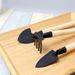 Gardening Mini Three-Piece Set Small Planting Tool Flower Shovel Rake Hoe_maomaolike.com