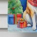 Akita Christmas Reindeer House Flag Large Porch Sleeve Pole Decorative Outside Yard Banner Artwork Wall Hanging, Polyester, House Size, Multicolor_maomaolike.com