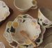 Handmade Floral And Bird Pattern Coarse Pottery Underglaze Retro High-Value Dessert Fruit Yogurt Bowl Birthday Gift_maomaolike.com