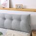 SOGA 120cm Silver Triangular Wedge Bed Pillow Headboard Backrest Bedside Tatami Cushion Home Decor_maomaolike.com