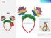 Merry Christmas Headband With Red Green Tinsel,Glitter Christmas Reindeer Antler Headband Funny Xmas Headwear For Christmas Eve Party Birthday Carnival Party Props Decoration12 Pcs_maomaolike.com