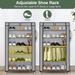6 Tier Shoe Rack, Shoe Cabinet With Dust-proof Cover, Multi-layer Assembled Shoe Rack Shoe Stand, Storage Shelf Organizer Holder_maomaolike.com