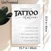 Temporary Tattoo Station Painting Poster, Minimalist Black-and-White Typographic Poster, Clear Step-by-step Temporary Tattoo Application Guide, Ideal_maomaolike.com