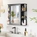 Wall-Mounted Bathroom Mirror Cabinet With Storage Shelves_maomaolike.com