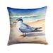 Tern Resting Throw Pillow Machine Washable, Indoor Outdoor Decorative Pillow For Couch, Bed Or Patio, 18Hx18W_maomaolike.com