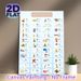 Thai Alphabets Painting Poster, Colorful Cartoon-style Educational Poster, Comprehensive Thai Letter Reference With Matching Illustrations, Suitable_maomaolike.com