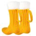 Unisex Mid-tube wool socks 3D creative beer socks Knitted foot covers Christmas socks floor socks warm beer socks_maomaolike.com