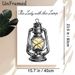 Vintage Lantern Painting Poster, Hand-drawn Sketch-style Poster, Classic Glowing Kerosene Lantern With Cursive "The Lady With The Lamp" Text, Brings_maomaolike.com